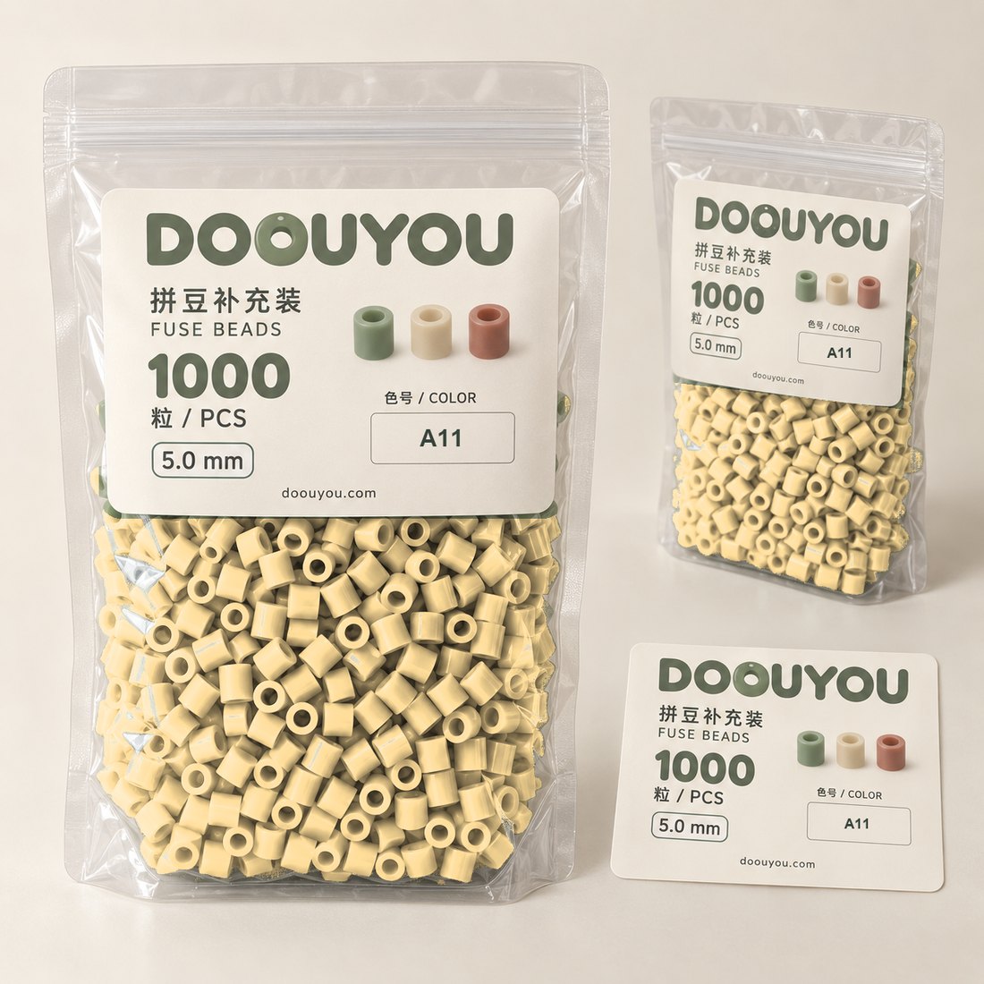 DOOUYOU A11 refill beads, 5 mm, 1000 per bag