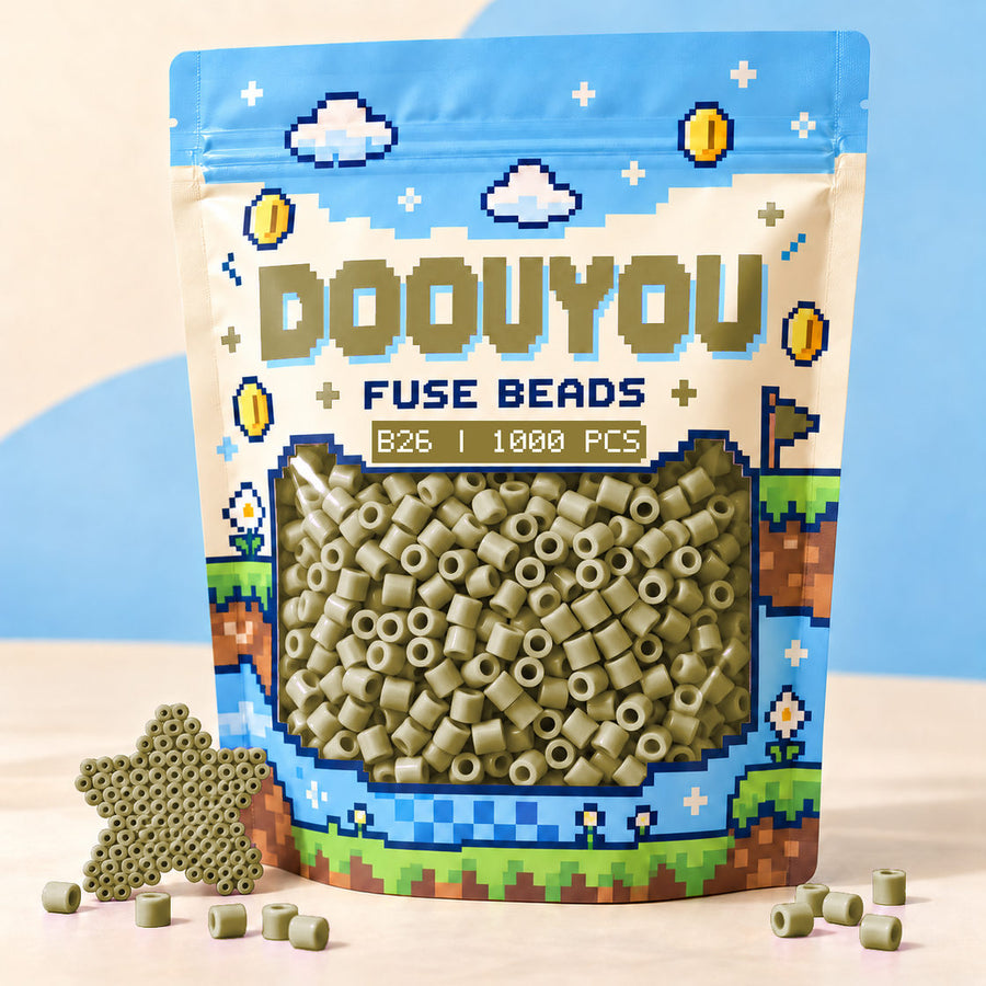 DOOUYOU B26 refill fuse beads, 1000 beads per bag; illustrative packaging preview.