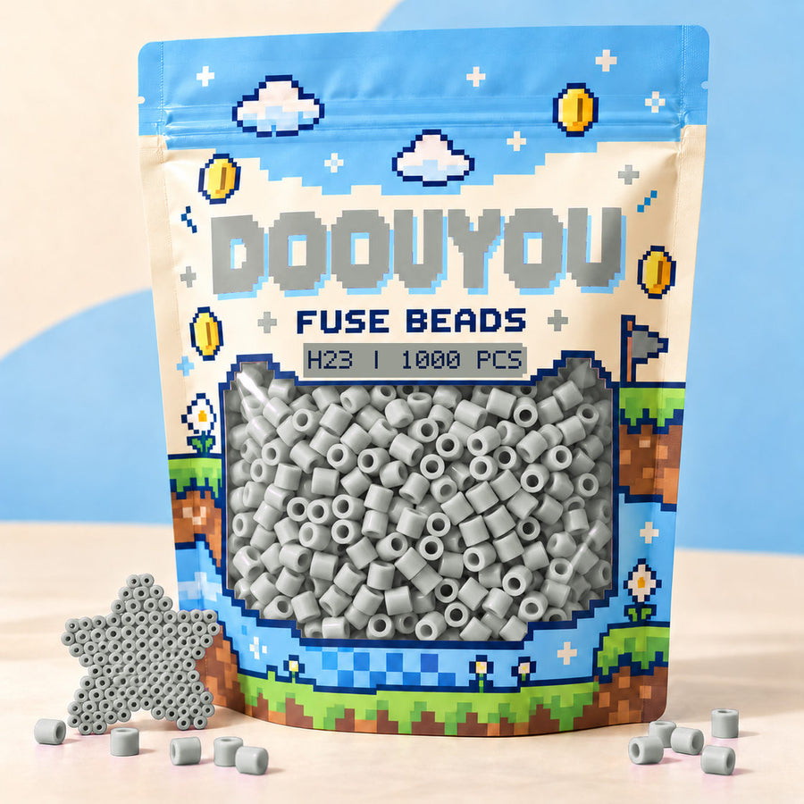DOOUYOU H23 refill fuse beads, 1000 beads per bag; illustrative packaging preview.