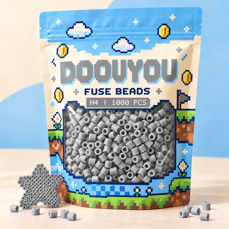 DOOUYOU H4 refill fuse beads, 1000 beads per bag; illustrative packaging preview.