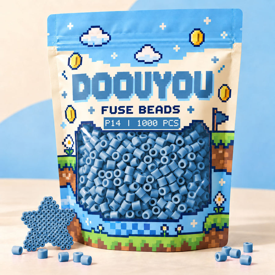 DOOUYOU P14 · 1,000 beads · pixel pouch packaging preview