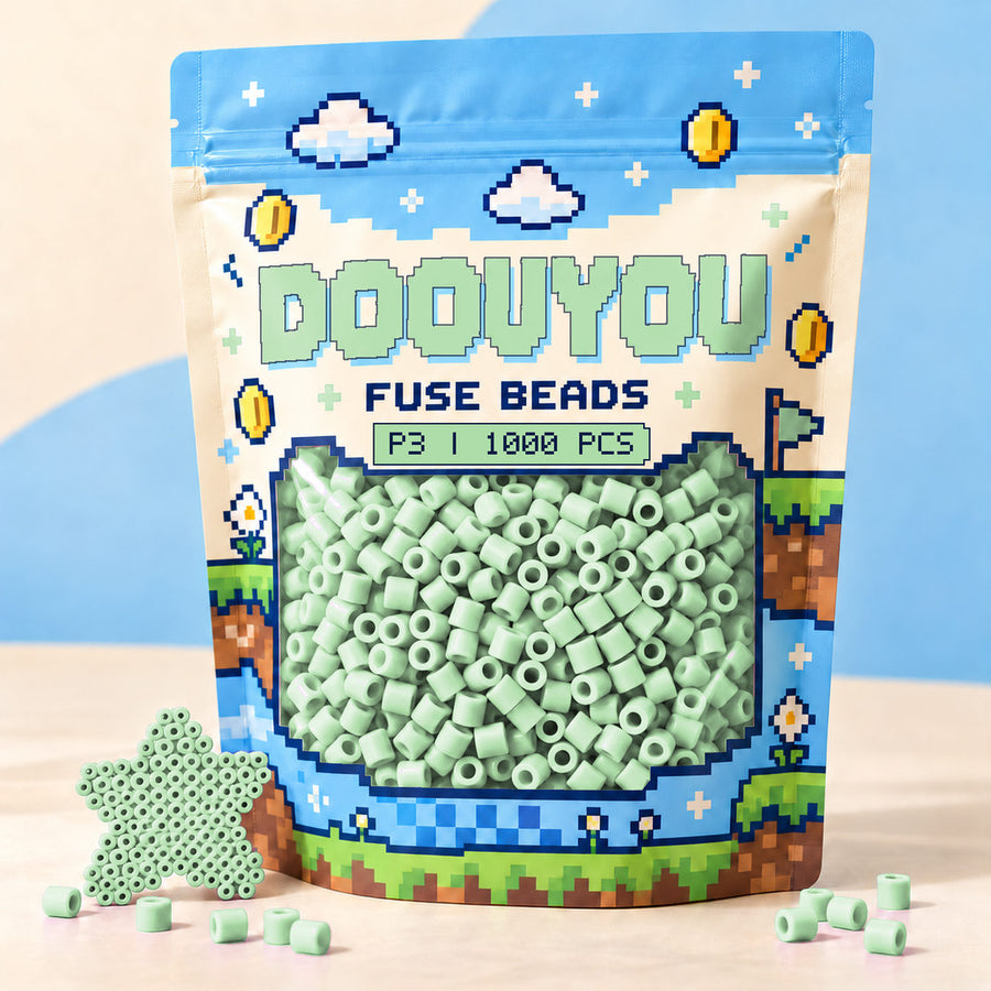 DOOUYOU P3 · 1,000 beads · pixel pouch packaging preview