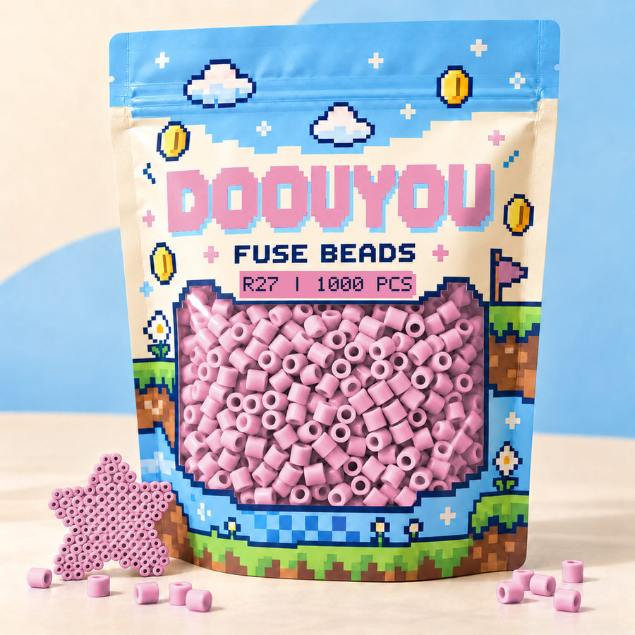 DOOUYOU R27 · 1,000 beads · pixel pouch packaging preview
