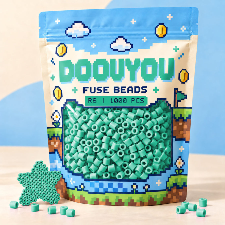 DOOUYOU R6 · 1,000 beads · pixel pouch packaging preview