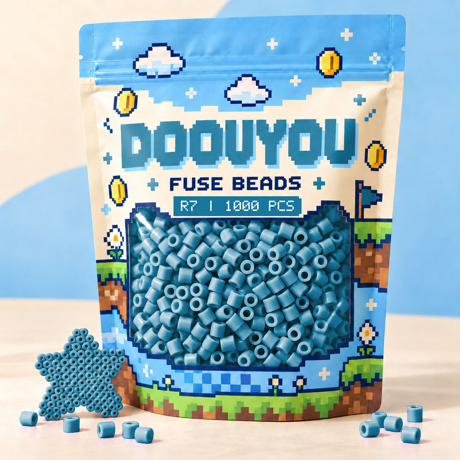DOOUYOU R7 · 1,000 beads · pixel pouch packaging preview
